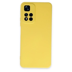 Xiaomi Redmi Note 11 Pro Plus 5g Kılıf Nano İçi Kadife Silikon - Sarı