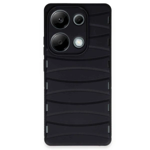 Xiaomi Redmi Note 13 Pro 4g Kılıf Bibercas Silikon Kapak - Siyah