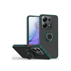 Xiaomi Redmi Note 13 Pro 4g Montreal Yüzüklü Silikon Kapak - Yeşil