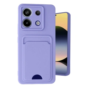 Xiaomi Redmi Note 13 Pro 5g Kılıf Kelvin Kartvizitli Silikon - Lila
