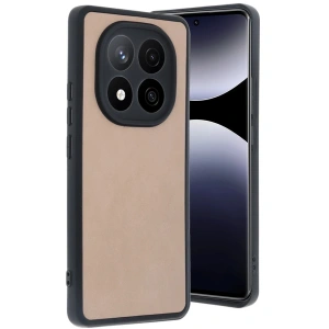 Xiaomi Redmi Note 14 Pro 4g Kılıf Aras Deri Kapak - Pudra