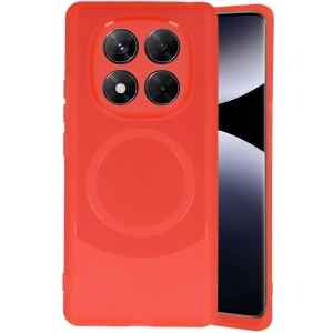 Xiaomi Redmi Note 14 Pro 4g Kılıf Maya Karbon Kapak - Kırmızı