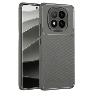 Xiaomi Redmi Note 14 Pro Plus Kılıf Auto Focus Karbon Kapak - Gri