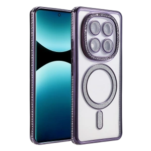 Xiaomi Redmi Note 15 4g Joke Simli Magneticsafe Kılıf - Derin Mor