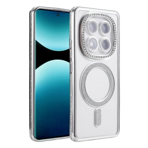 Xiaomi Redmi Note 15 Pro 4g Joke Simli Magneticsafe Kılıf - Gümüş