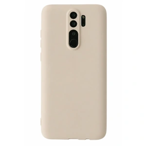 Xiaomi Redmi Note 8 Pro Kılıf First Silikon - Krem