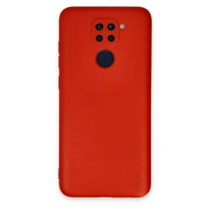 Xiaomi Redmi Note 9 Kılıf Nano İçi Kadife Silikon - Kırmızı