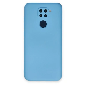 Xiaomi Redmi Note 9 Kılıf Nano İçi Kadife Silikon - Mavi