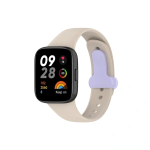 Xiaomi Redmi Watch 3 Origin Silikon Kordon (saat Değildir) - Bej