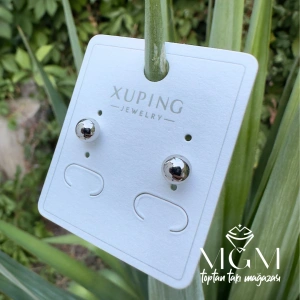 Xuping Taşsız Top Küpe