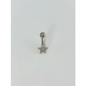 Yıldız Detaylı Göbek Piercing