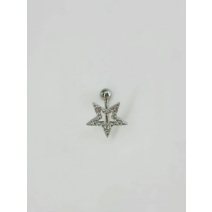 Yıldız Detaylı Göbek Piercing