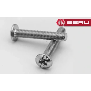 Yuvarlak Yıldız Başlı Rysb Kulp Vidası, Civata M4x50 - 50 Adet