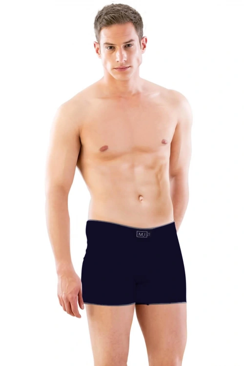 Seamless uzun Erkek Boxer - Lacivert - KLBN30546