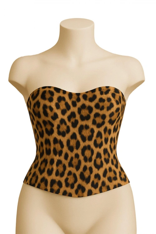 Terletici Korse Büstiyer - Leopar - KLBN30830