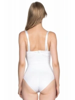 Beyaz Göğsü Açık Body Korse