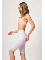 Soft Uzun Paça Dantelli Boxer - Beyaz - KLBN30429