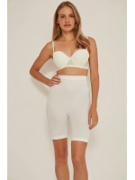 Soft Uzun Paçalı Boxer Korse - Beyaz - KLBN29442