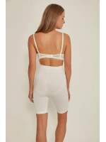 Soft Uzun Paçalı Boxer Korse - Beyaz - KLBN29442