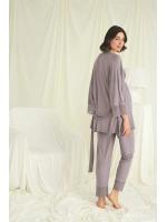 Dantelli Hamile Lohusa 3lü Pijama Takımı - KLBN29240