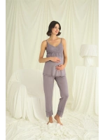Dantelli Hamile Lohusa 3lü Pijama Takımı - KLBN29240
