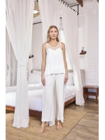 Dantelli ve Dekolteli Saten Pijama Takımı - KLBN29199