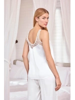 Dantelli ve Dekolteli Saten Pijama Takımı - KLBN29199
