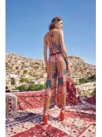 Etnik Desenli Saten Tulum - KLBN28971