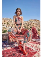 Etnik Desenli Saten Tulum - KLBN28971