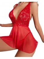 Fantazi Büstiyerli Harness Set - Kırmızı - KLBN24493