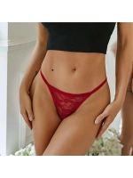 Fantazi Kırmızı Dantelli Kadın String - Tanga 8616