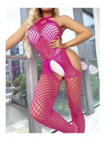 Fantazi Fileli Vücut Çorabı - Pembe - KLBN26842