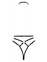 Göğüs Detaylı Fantazi Harness - Siyah - KLBN24561