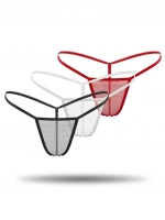 Kadın 3lü Transparan Tül String 1304