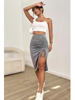 Kadın Beyaz Tek Omuzlu Çapraz Askılı Crop Top Büstiyer