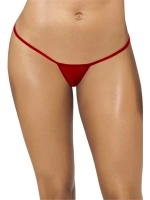 Tanga - Kırmızı Transparan Tül String - Kadın İç Giyim - KLBN00053