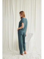 Kısa Kollu V Yakalı Dantelli Pijama Takımı - KLBN29090