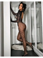 Leopar Desen Vücut Çorabı