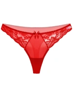 Liona Kırmızı Dantelli Fantezi G String Külot