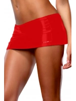 Liona Kırmızı Seksi Mini Etek