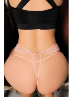 Dantelli İp Detaylı Fantazi String Tanga - Pembe - KLBN26201