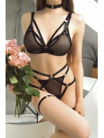 Siyah Boyunluklu Fantezi Harness Takım