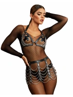 Zincir Detaylı Fantezi Harness Aksesuar