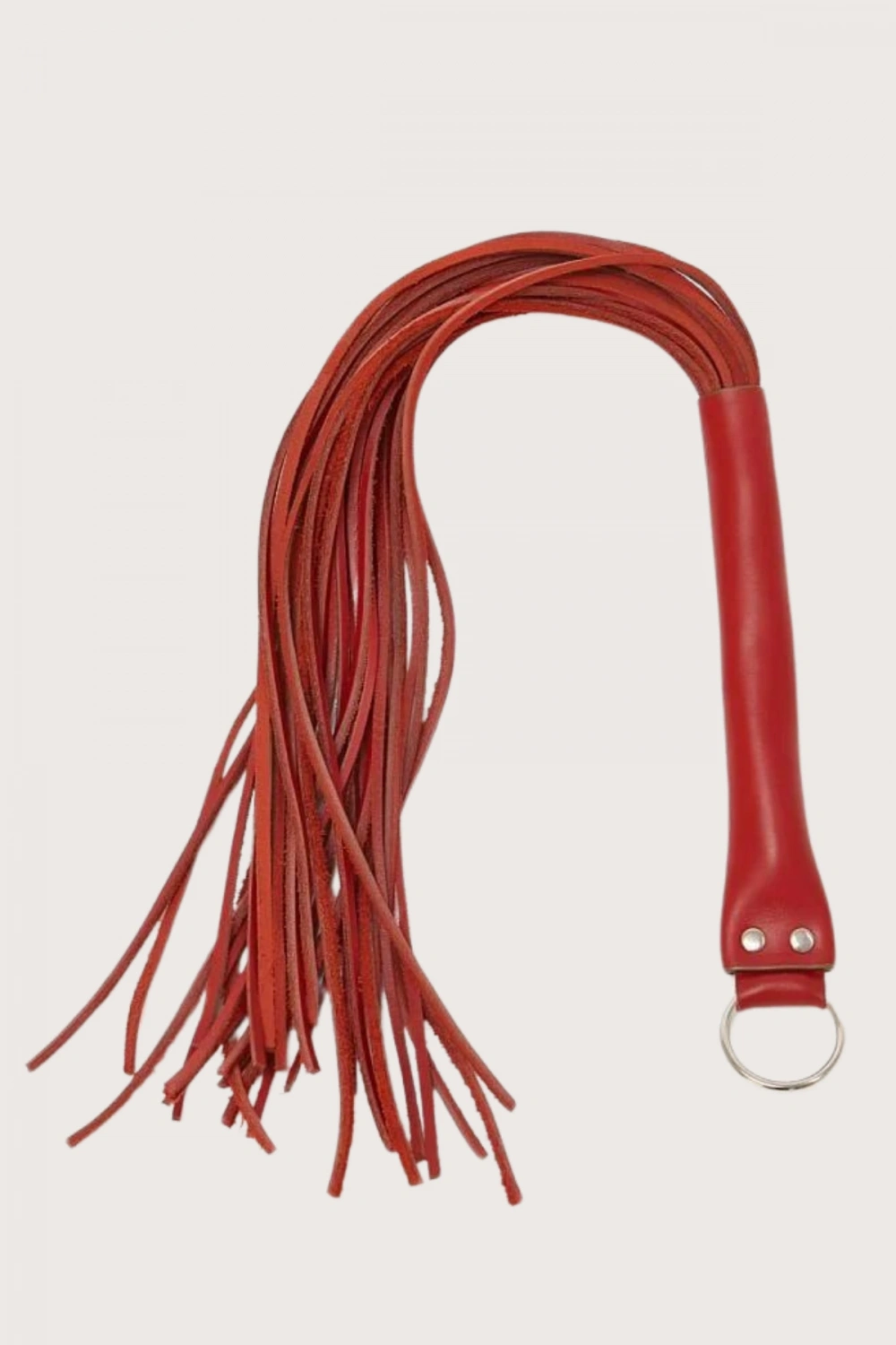 Deri Fantazi Harness Kırbaç - Kırmızı - KLBN20349