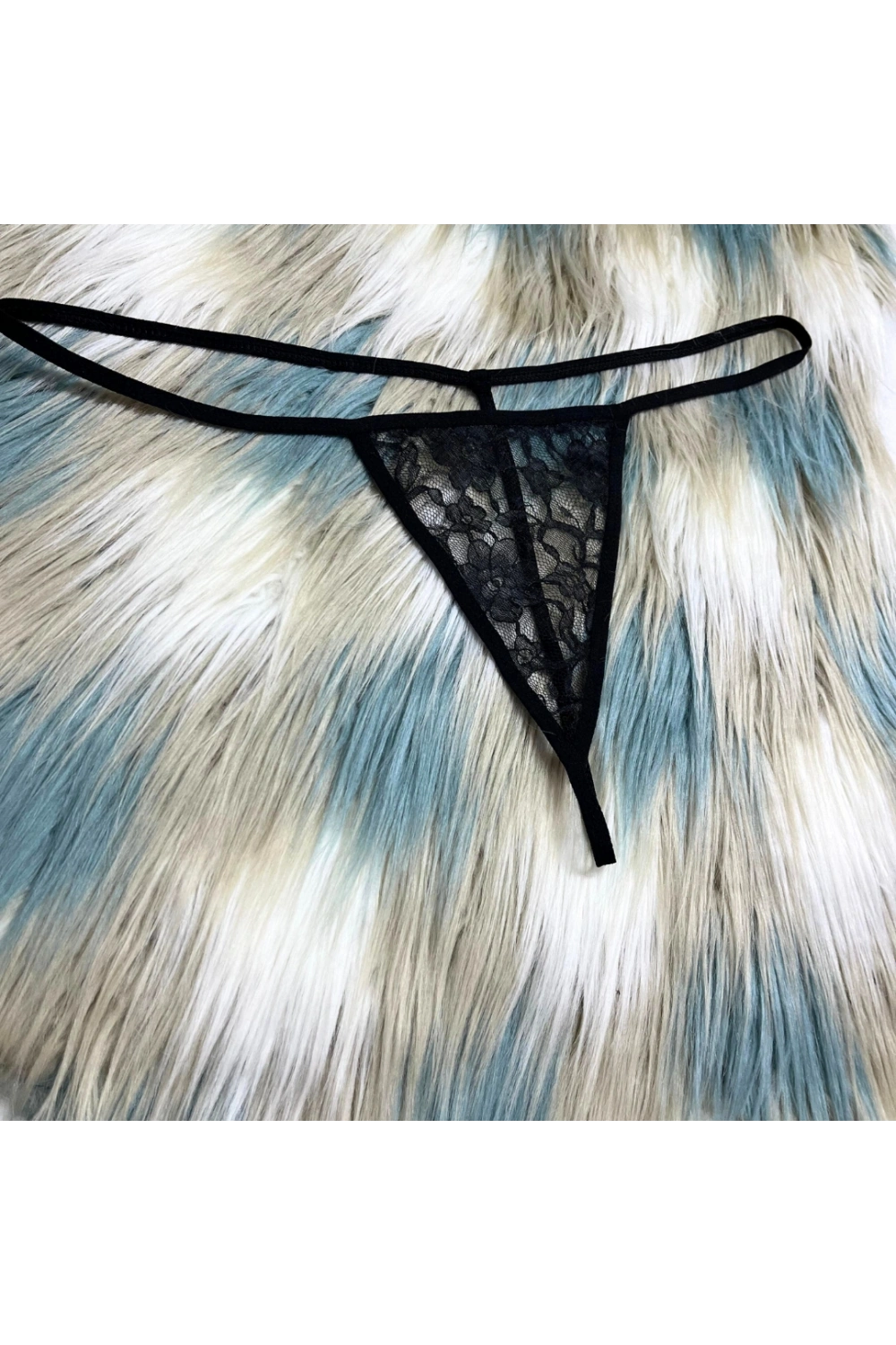 Fantazi Siyah  Dantelli Kadın String - Tanga 8615