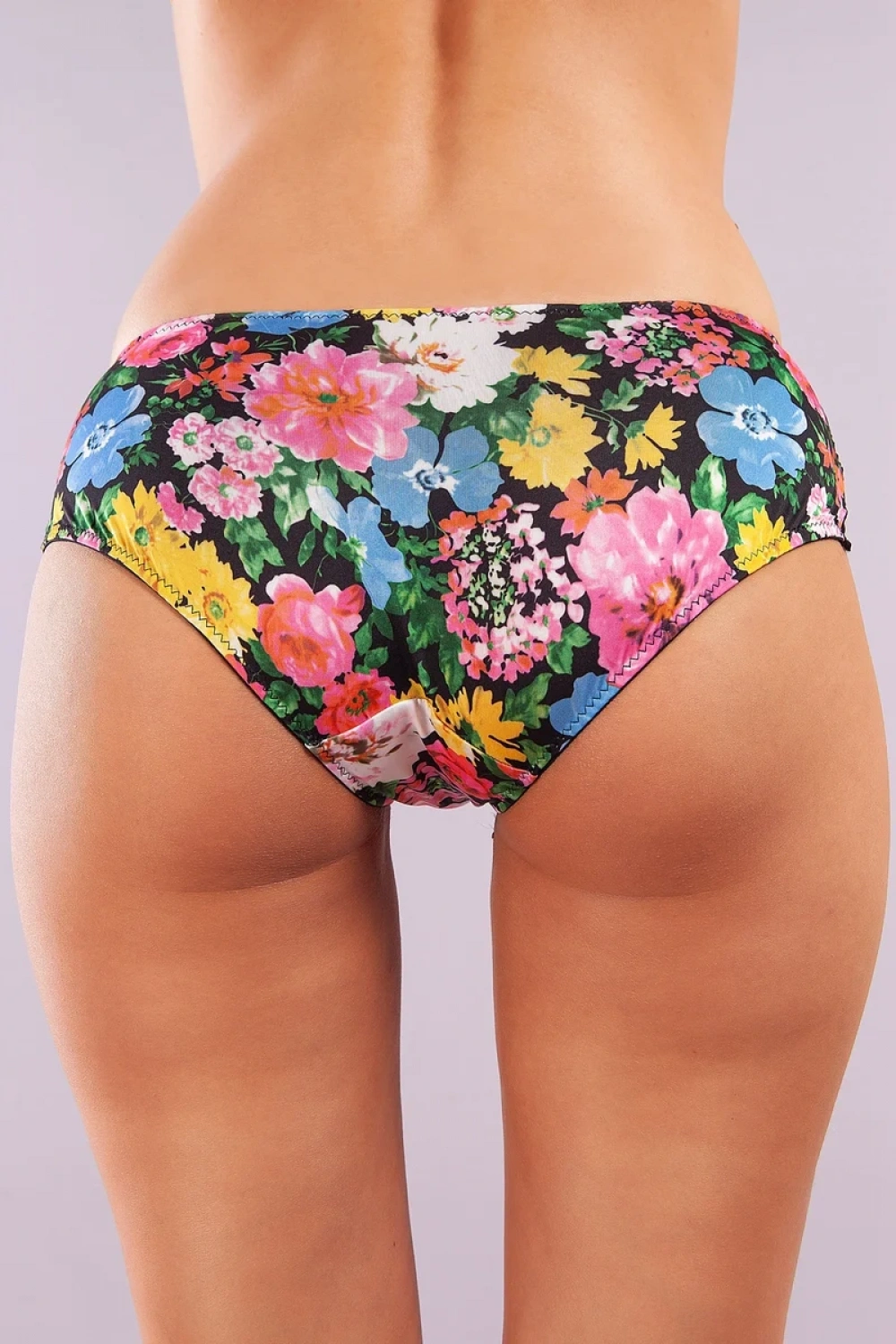 Golshan Garden Boy Short, Kadın Dantelli Çiçek Baskılı Şort Külot