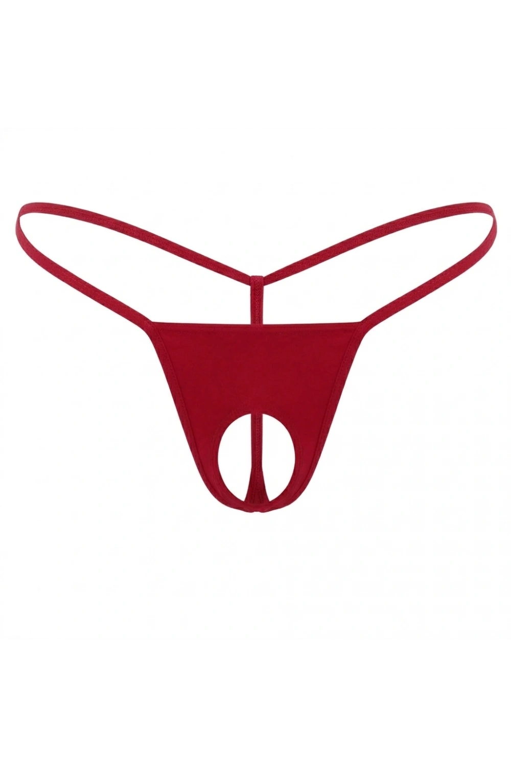 Kırmızı Özel Bölgesi Açık Kadın String 0057