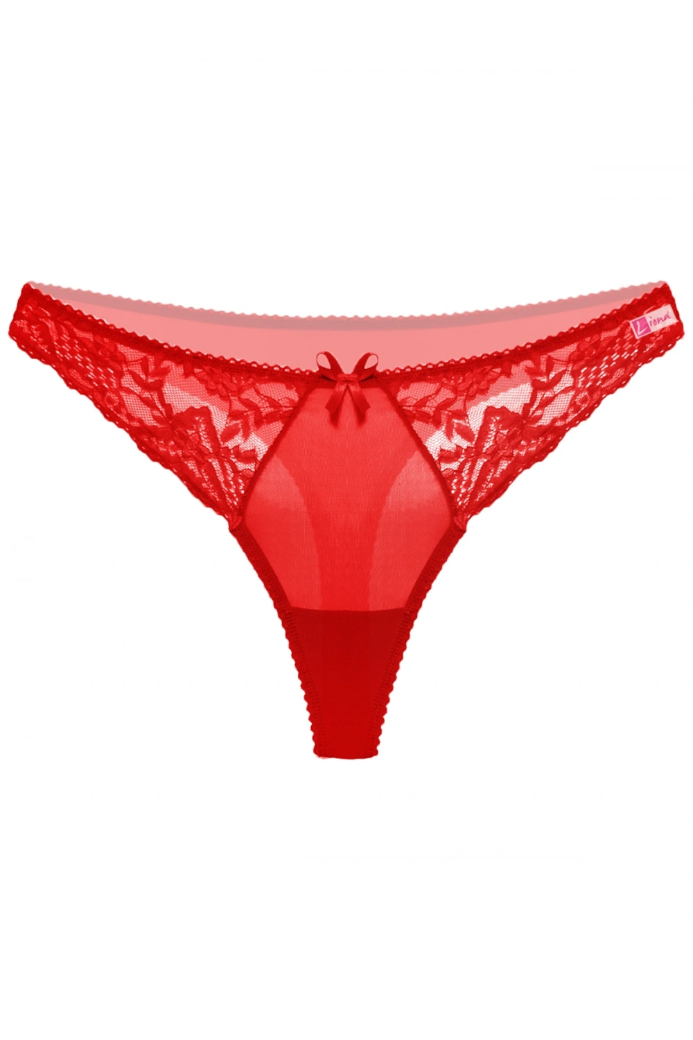 Liona Kırmızı Dantelli Fantezi G String Külot