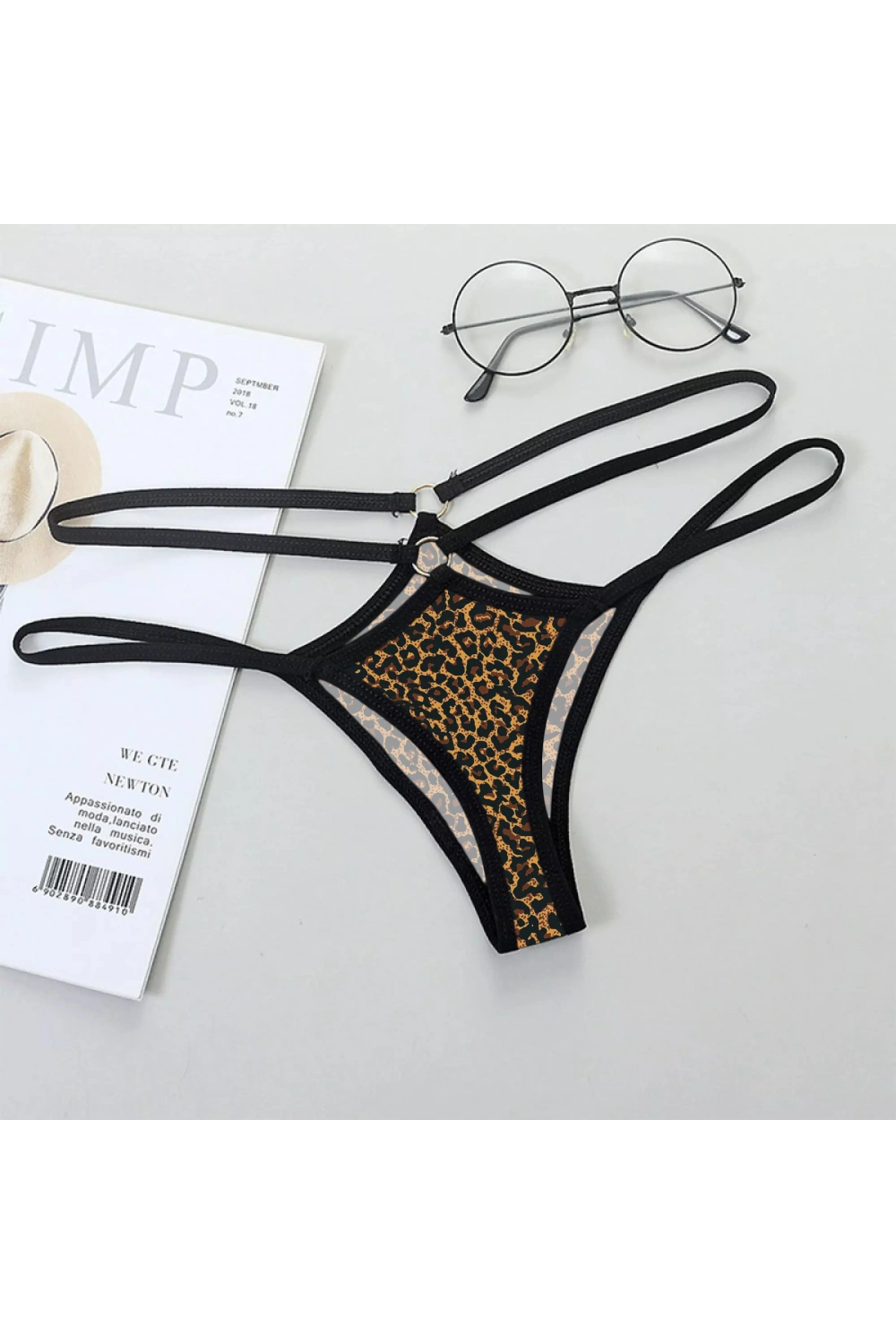 Liona Leopar Desenli Fantazi String Külot