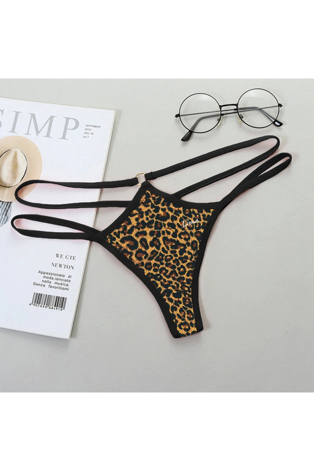 Liona Leopar Desenli Fantazi String Külot
